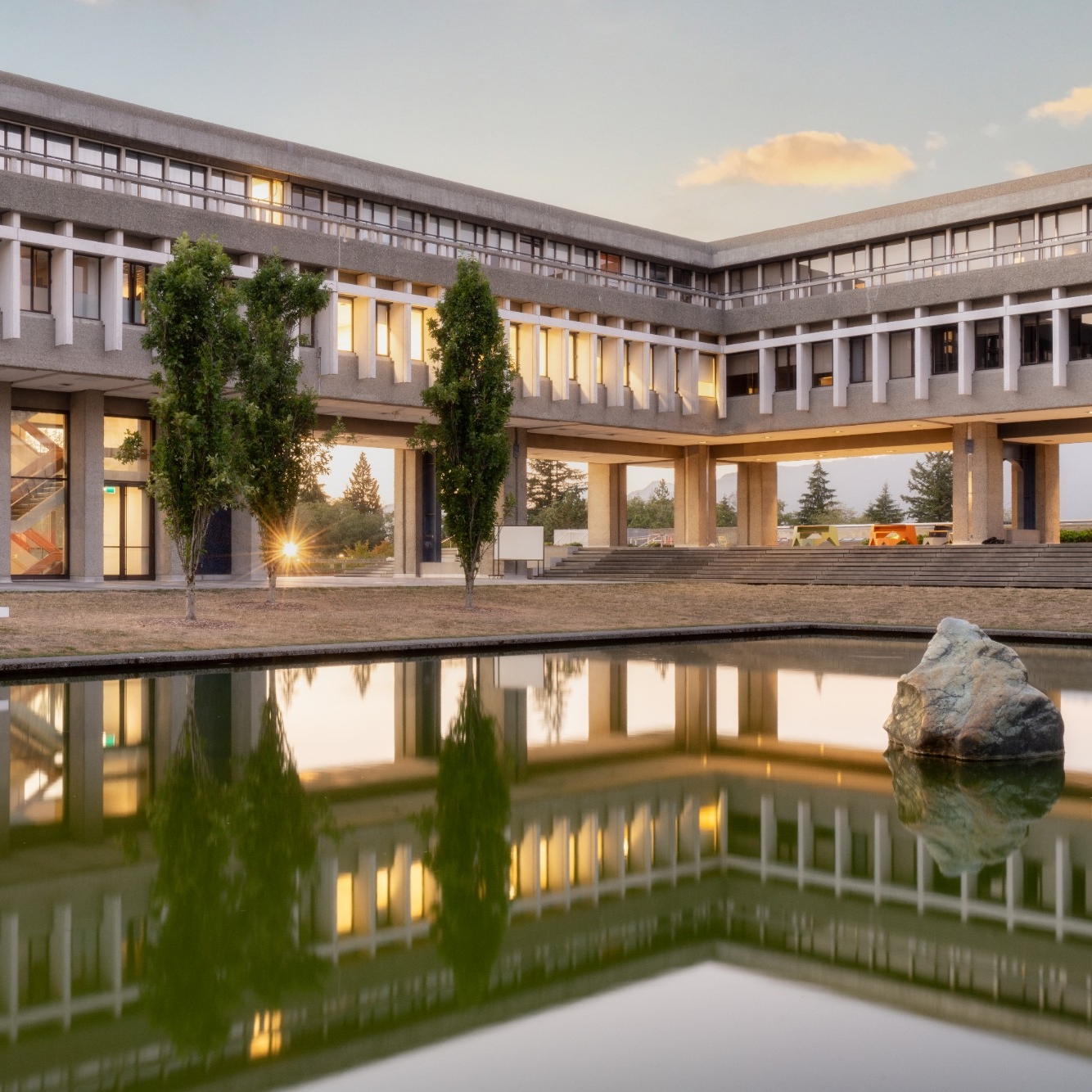 Academic Quadrangle Pond at the Burnaby campus